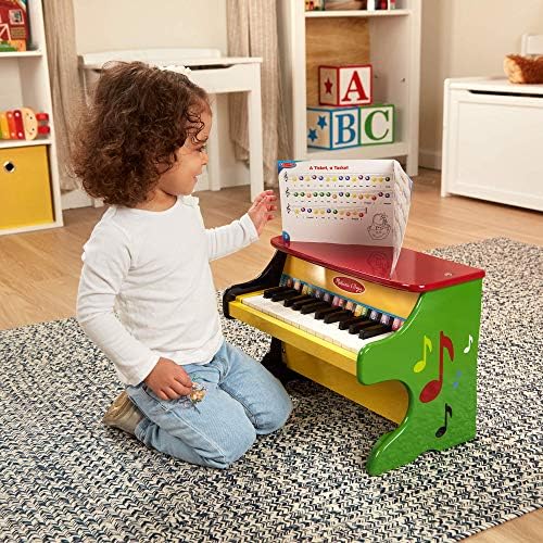 Melissa & Doug Melissa Doug Learn-To-Play Piano With 25 Keys and Color-Coded Songbook Toy