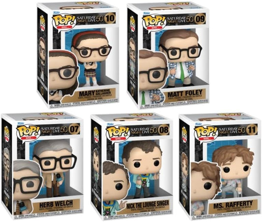 Funko Saturday Night Live 50th Anniversary Pop Complete Set 5