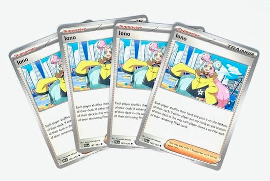 Pokemon Iono 185193 - Paldea Evolved - Pokemon Trainer Card Set - Playset