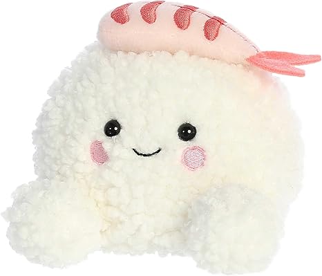 Aurora Adorable Palm Palsa EBI Shrimp Sushia Stuffed Animal - Pocket-Sized Play -