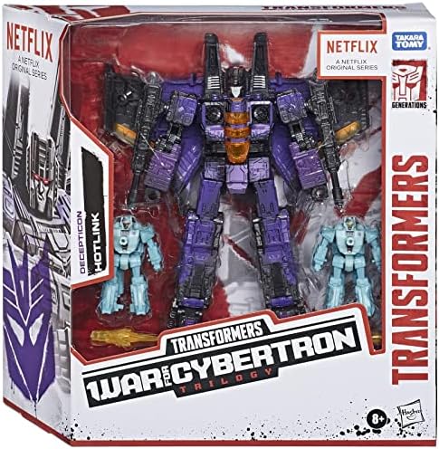 Transformers Netflix War for Cybertron Trilogy Voyager Class Hotlink Battle 3-Pack with