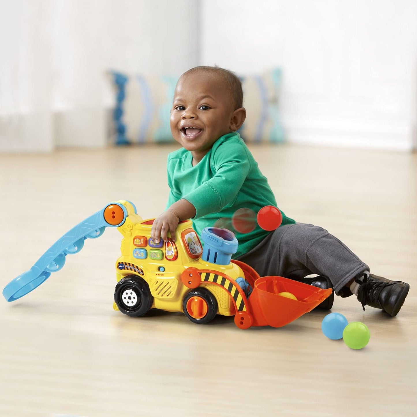 VTech Pop-a-Balls Push Pop Bulldozer