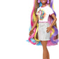 Barbie Fantasy Hair Doll A" Long Colorful Brunette Hair with Mermaid & Unicorn Outfit