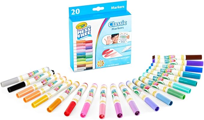 Crayola Color Wonder Marker Refill Set 20ct Mess Free Broad Line Markers for Toddlers