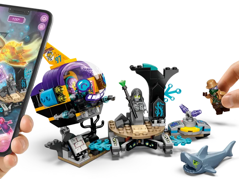 LEGO Hidden Side J.B.'s Submarine 70433 Augmented Reality AR Ghost Toy Featuring a