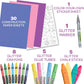 Crayola All That Glitters Art Case A" 50+ Pieces Glitter Crayons & Supplies – 50