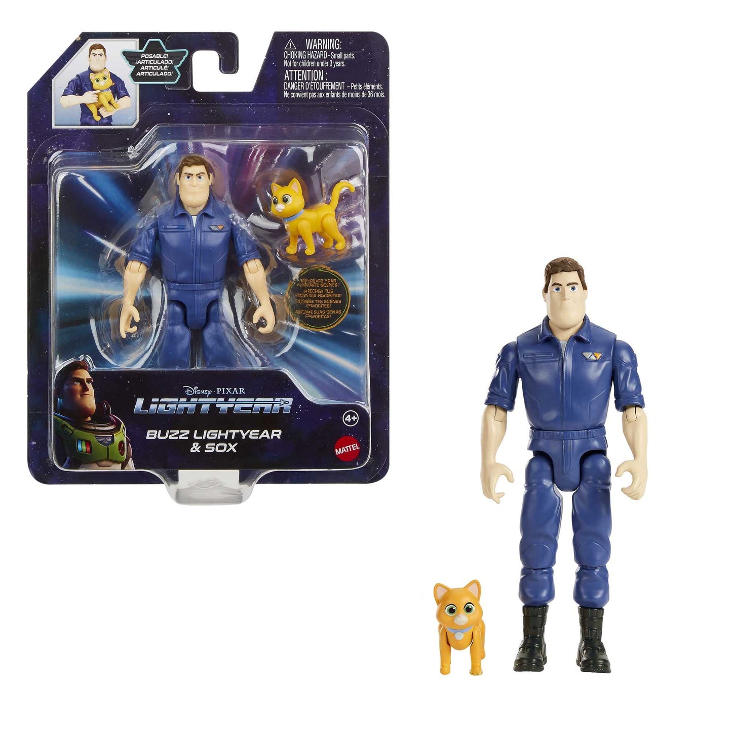 Disney Mattel  and Pixar Lightyear Jumpsuit Buzz Lightyear Action Figure