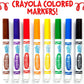 Crayola Washable Markers - Black 12ct Broad Line Markers Bulk Markers for Classrooms