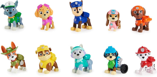 Paw Patrol 10th Anniversary All Paws On Deck Toy Figures Gift Pack with 10 Action Figures