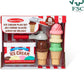 Melissa & Doug Scoop & Stack Ice Cream Cone Set A" Magnetic Pretend Play