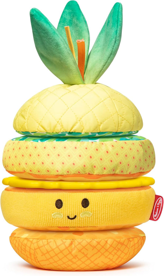 Melissa & Doug Melissa Doug Multi-Sensory Pineapple Soft Stacker Infant Toy - Stacking