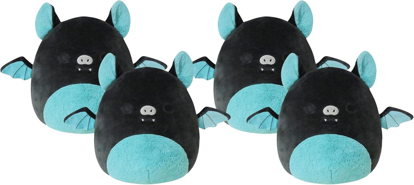 Squishmallows 12-Inch Aldous Teal and Black Fruit Bat - Medium-Sized Ultrasoft Official Kelly Toy Plush