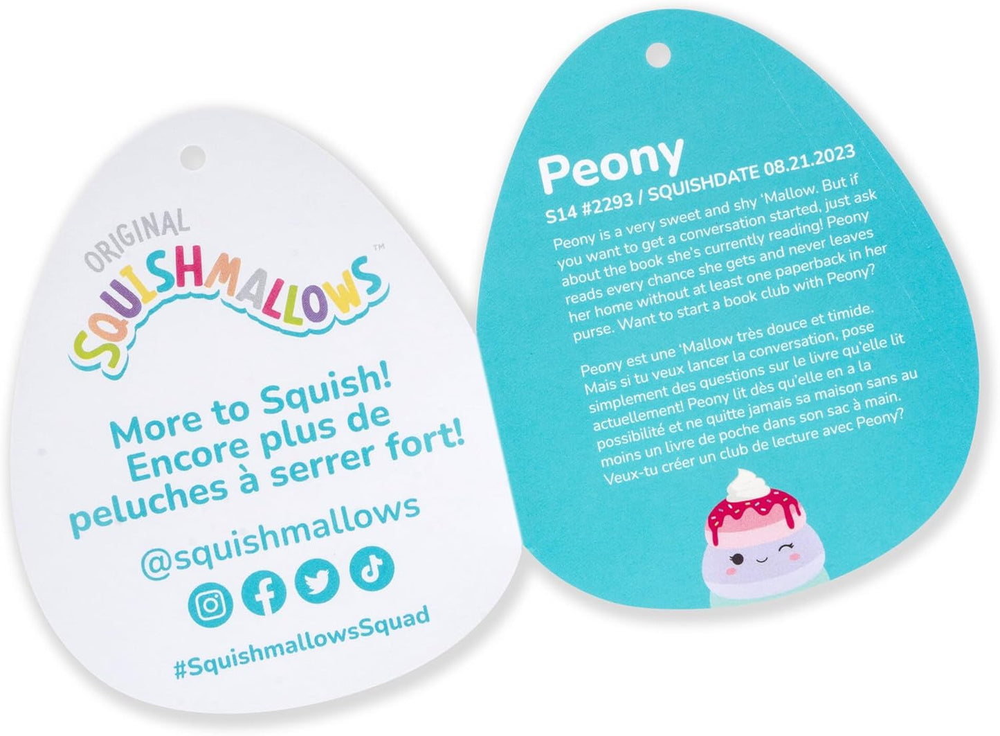 Squishmallows Original 14-Inch Peony Unicorn Pancakes with Whipped Cream - Official Jazwares Large Plush