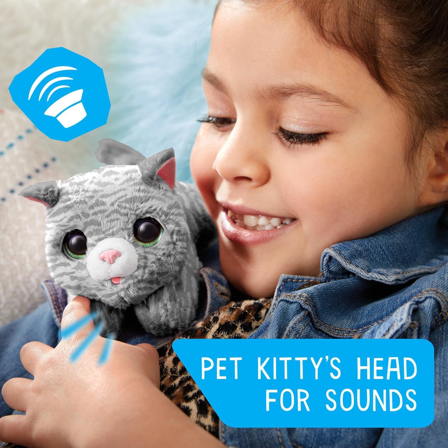 Just Play furReal Newborns Kitty Interactive Pet Small Plush