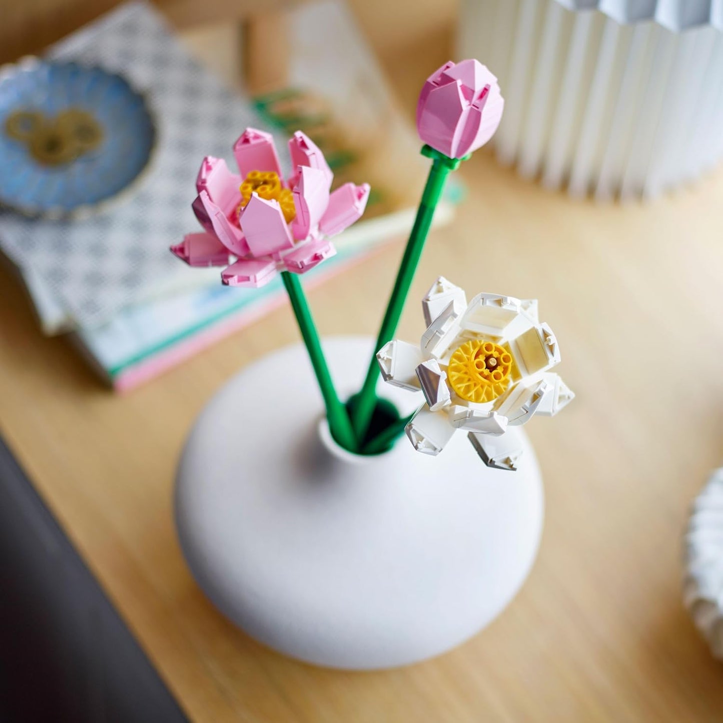 LEGO Lotus Flower - Building Toy for Girls Boys Ages 8 - Artificial Lotus for Home Decor