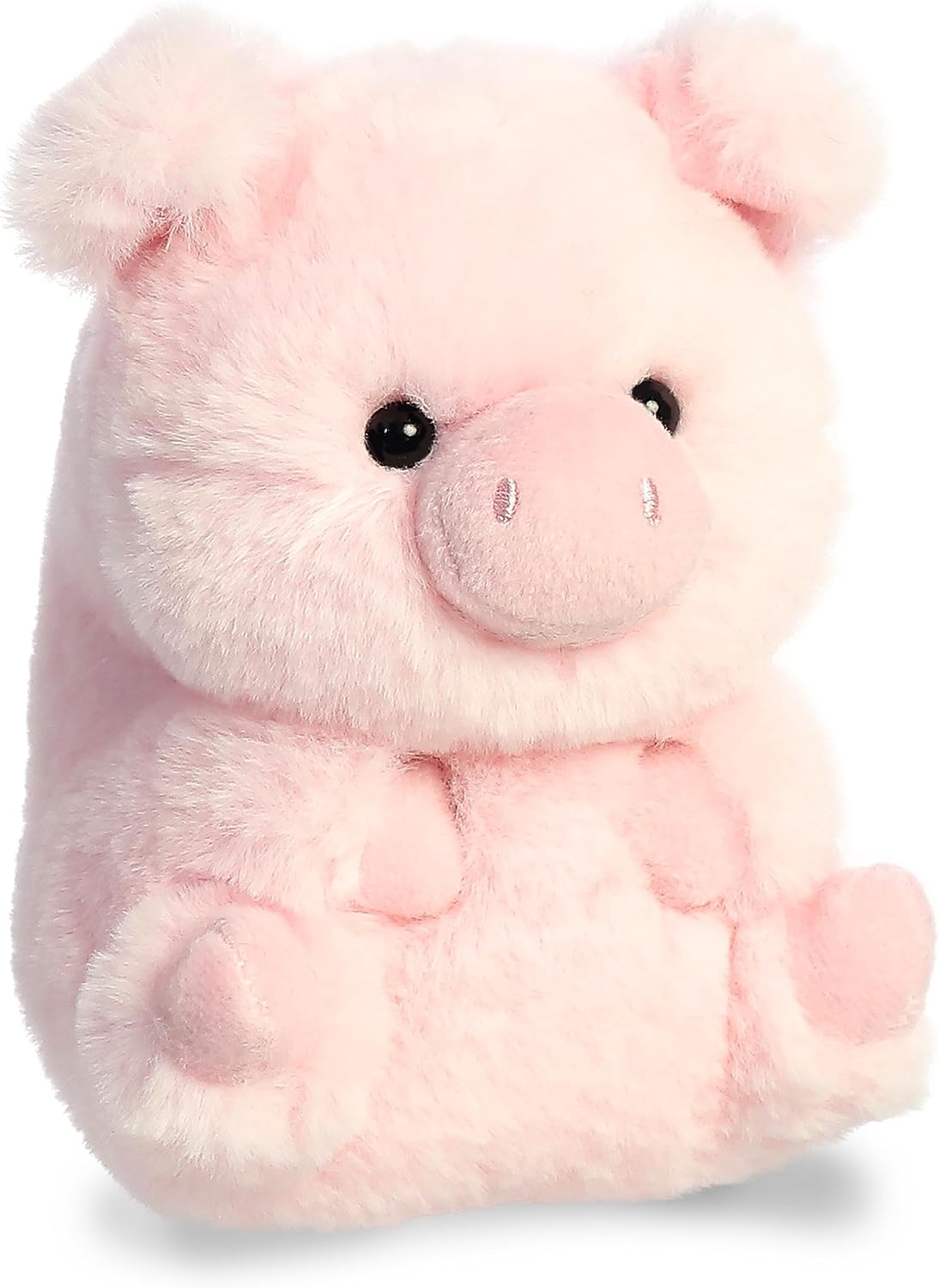 Aurora Round Rolly PetTM Prankster PigTM Stuffed Animal - Adorable Companions - On-The-Go