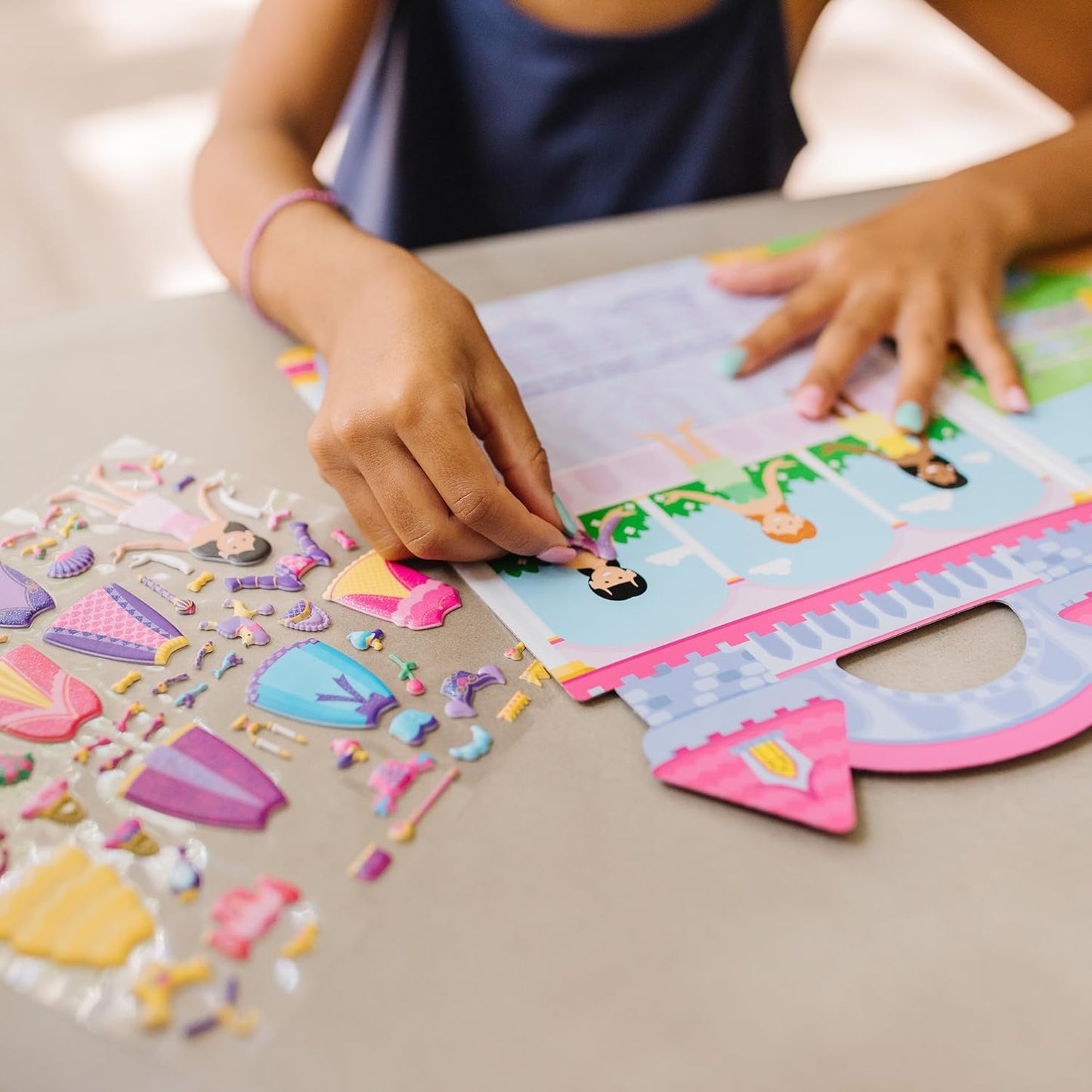 Melissa & Doug Melissa Doug Puffy Sticker Set Princess - 67 Reusable
