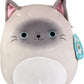 Squishmallows Original 10-Inch Felton The Siamese Cat – 10