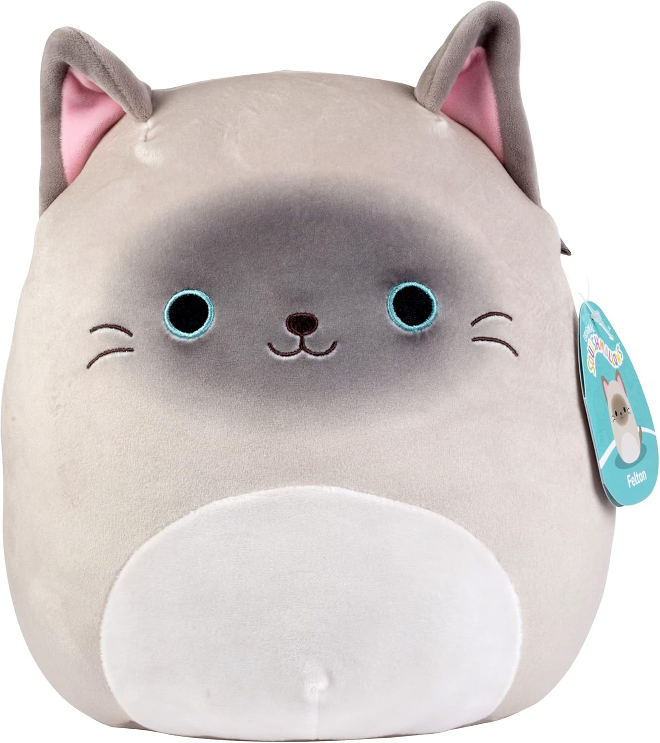 Squishmallows Original 10-Inch Felton The Siamese Cat – 10