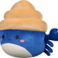 Squishmallows Original 12-Inch Lenore Navy and Tan Hermit Crab - Official Jazwares Plush