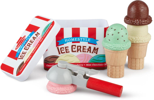 Melissa & Doug Melissa Doug Scoop and Stack Ice Cream Cone Magnetic Multicolor - FSC