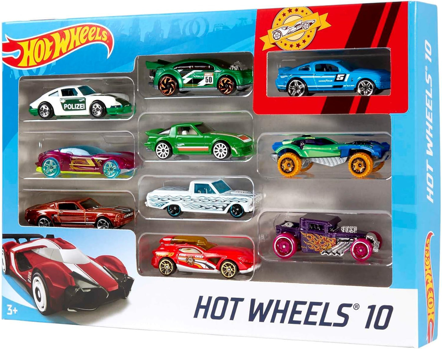 Hot Wheels Toy Cars Trucks 10-Pack Set of 10 164 Scale Vehicle