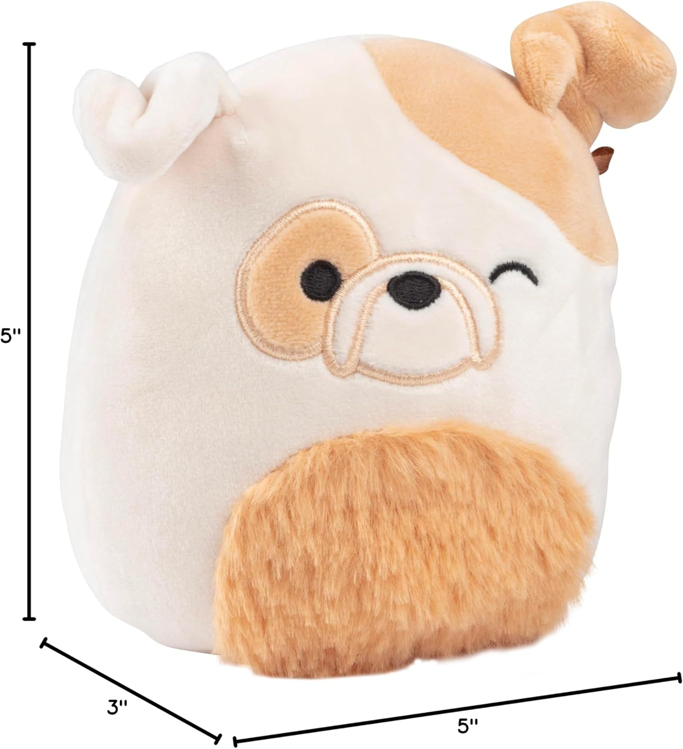 Squishmallows Original 5" Brock The Bulldog – 5"