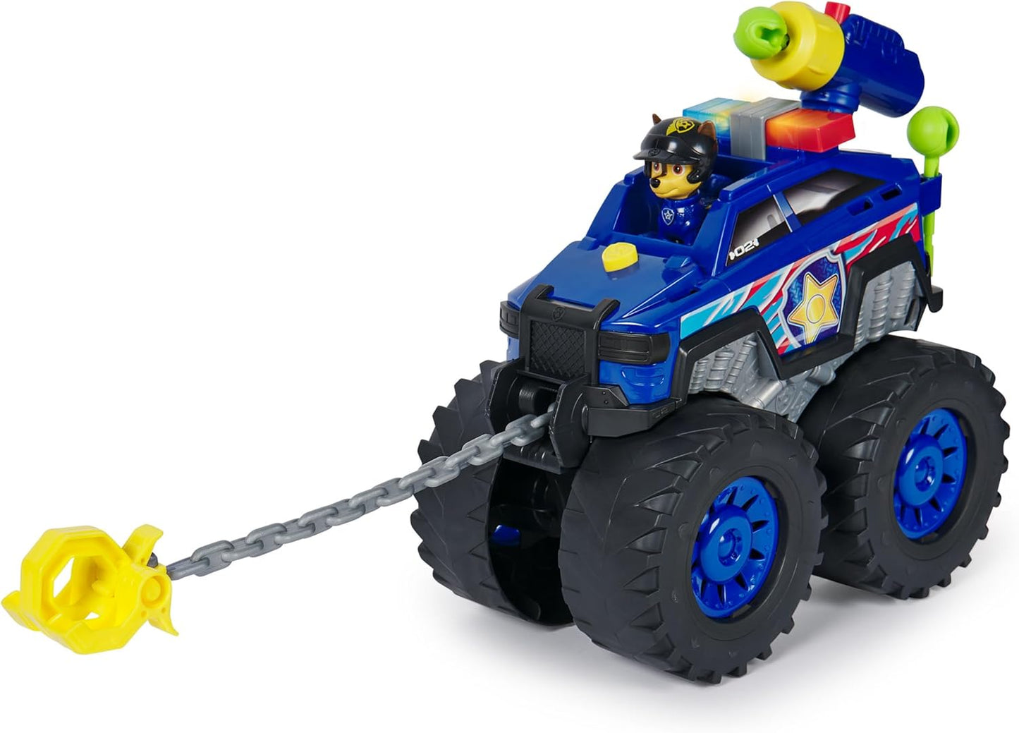 Paw Patrol Rescue Wheels Chase's Power Haulin' Cruiser Toy Truck with Launcher Motorized