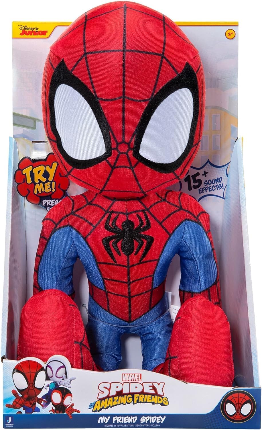 Marvel Spidey and His Amazing Friends My Friend Spidey Feature Plush