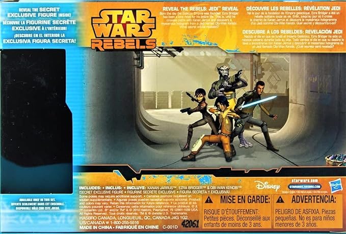 Star Wars Rebels Exclusive Reveal the Rebels: Jedi 3.75 Inch Action Figure Set – 3