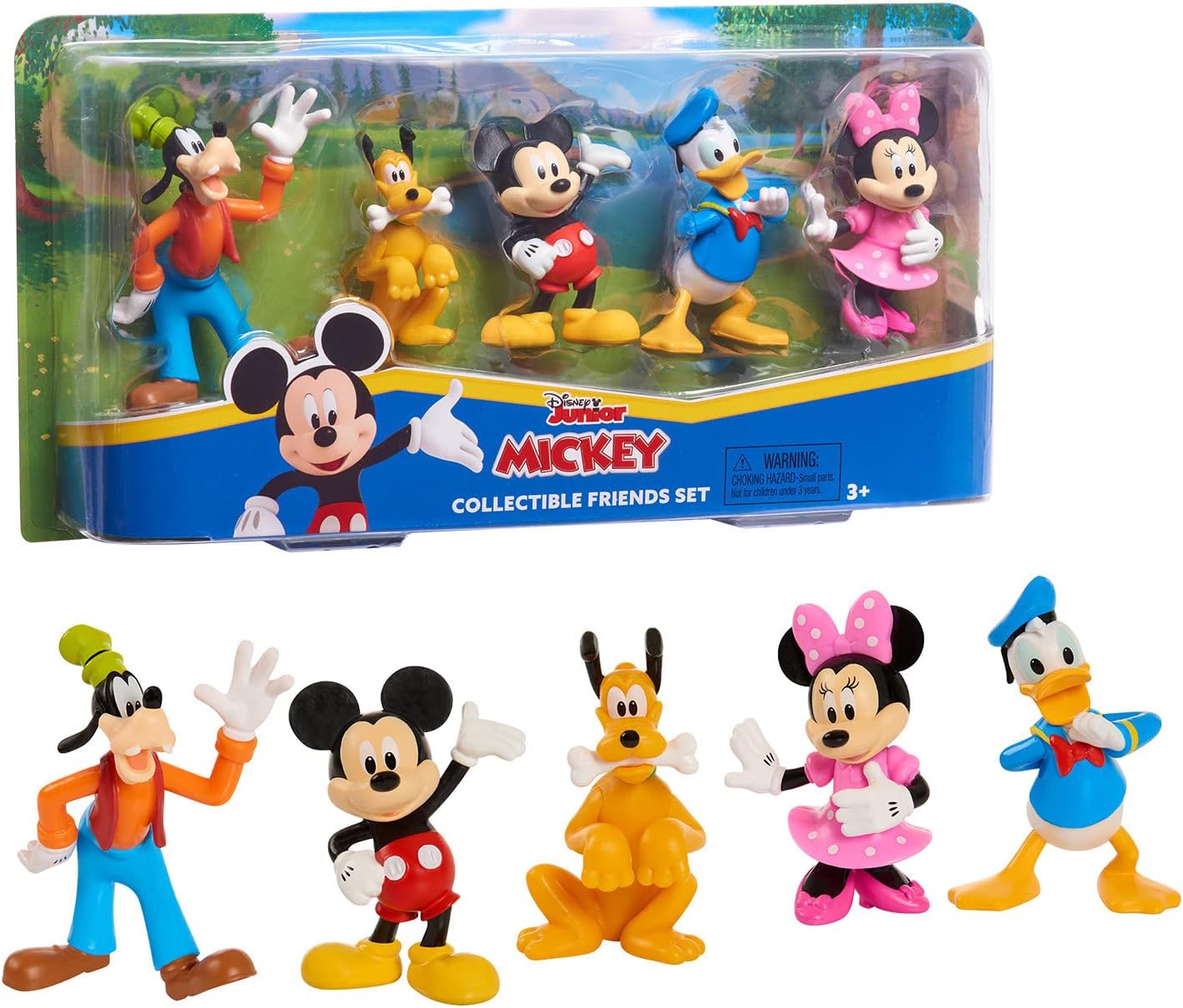 Just Play Mickey Mouse Collectible Figure Set A" 5-Pack Toy Figures – 5