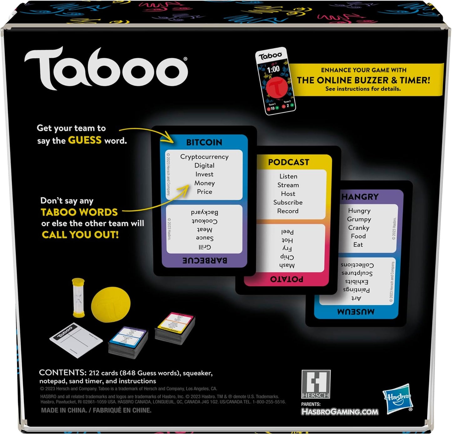 Hasbro Gaming Taboo Classic Game Party Word Guessing Game and Teens Board Game