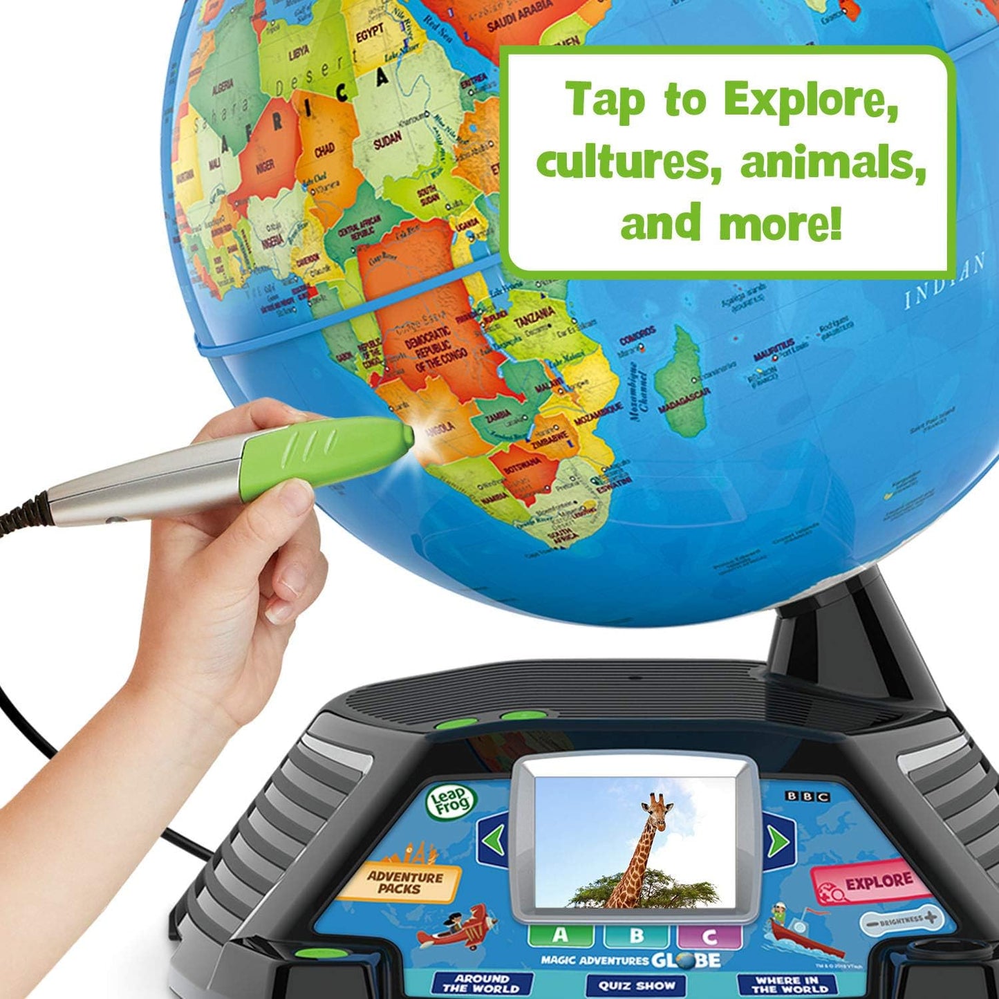 LeapFrog Magic Adventures Globe A" Interactive Learning Toy