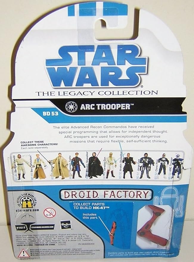 STAR WARS Hasbro Star Wars Legacy Collection Build A Droid - BD 53 Arc Trooper