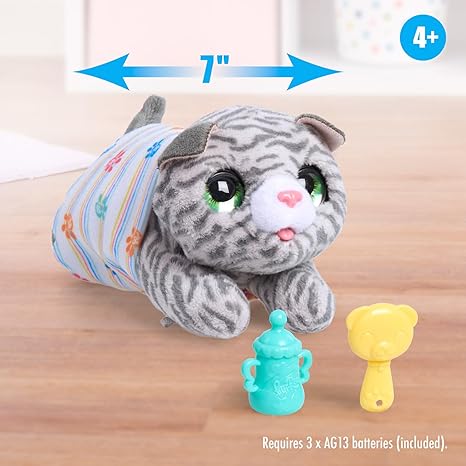 Just Play furReal Newborns Kitty Interactive Pet Small Plush