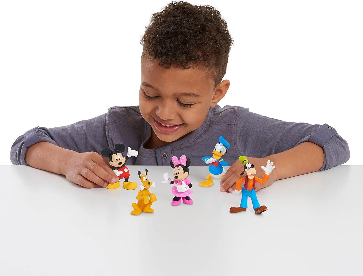 Just Play Mickey Mouse Collectible Figure Set A" 5-Pack Toy Figures – 5