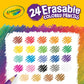 Crayola Erasable Colored Pencils (24ct) A" Vibrant Colors Easy to Erase – 24