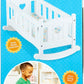 Melissa & Doug Mine to Love Wooden Play Cradle for Dolls Stuffed Animals - White