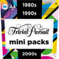 Hasbro Gaming Trivial Pursuit Mini Multipack - 4 Games Featuring 4 Decades Fun Trivia for Adults & Teens 16+ – 4