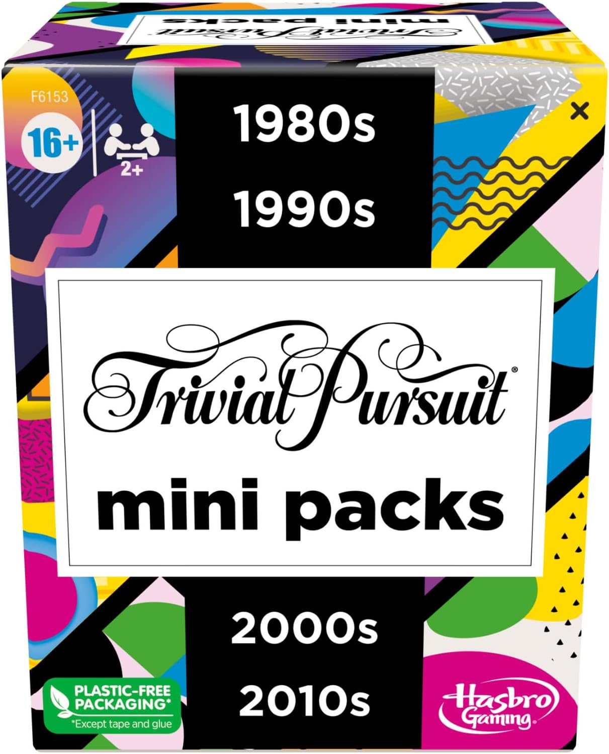 Hasbro Gaming Trivial Pursuit Mini Multipack - 4 Games Featuring 4 Decades Fun Trivia for Adults & Teens 16+ – 4