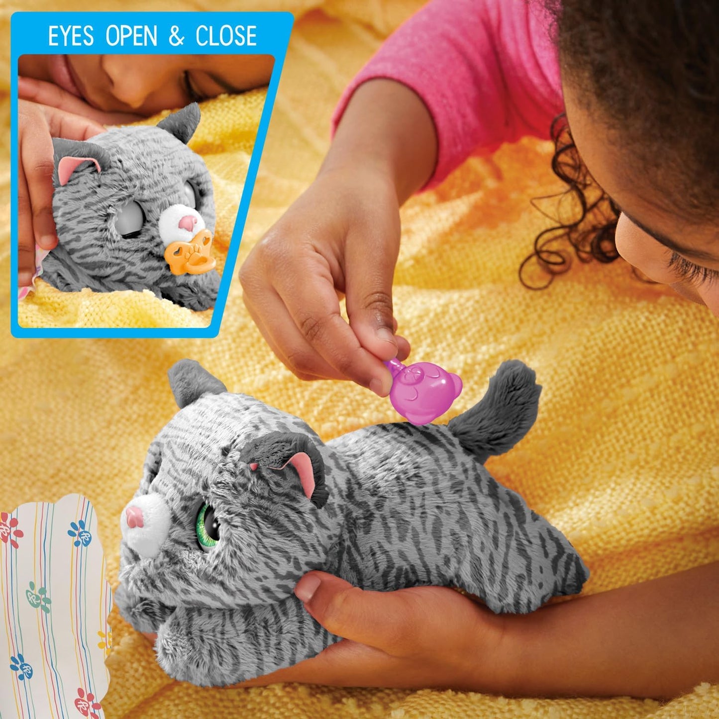 Just Play furReal Newborns Kitty Interactive Pet Small Plush