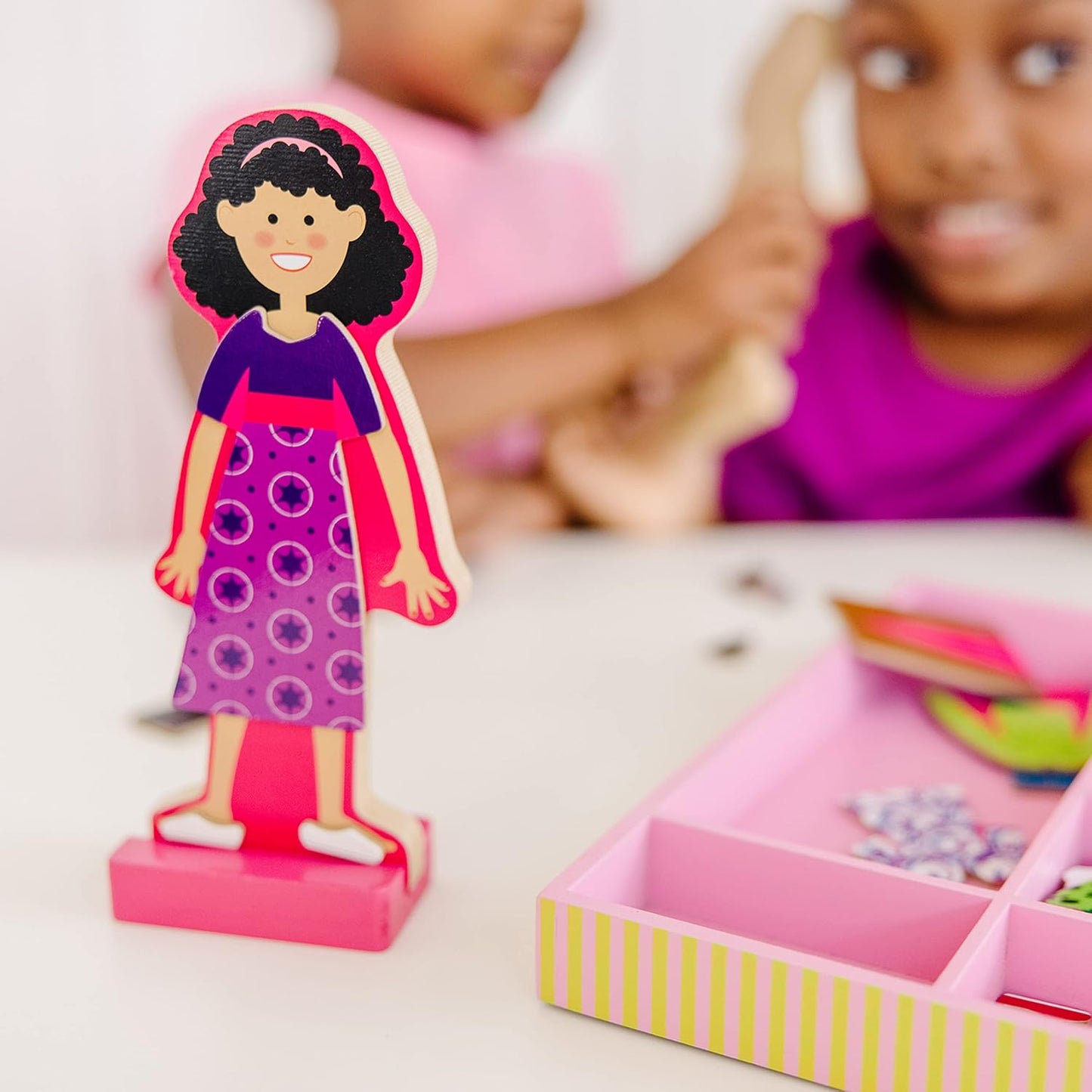 Melissa & Doug Melissa Doug Abby and Emma Deluxe Magnetic Wooden Dress-Up Doll