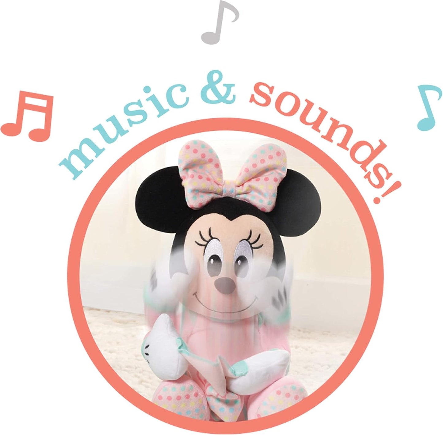 Disney Baby 11-inch Hide-and-Seek Minnie Mouse Interactive Plush
