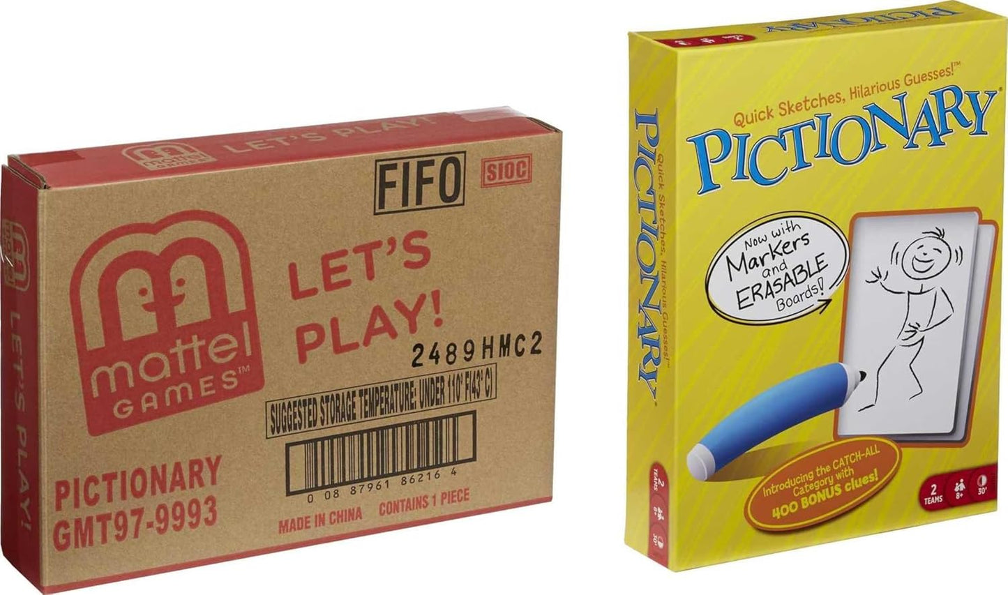 Mattel Games Pictionary Board Game A" Drawing Game for Families & Game Night