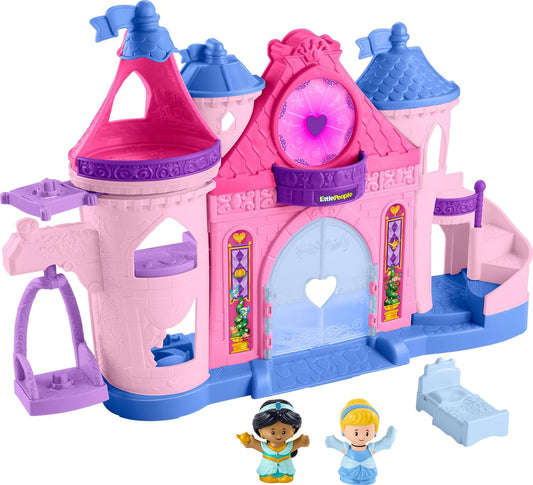 Fisher-Price Little People Toddler Toy Disney Princess Magical Lights Dancing Castle Musical Playset