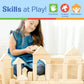 Melissa & Doug Melissa Doug Standard Unit Solid-Wood Building Blocks With Wooden Storage
