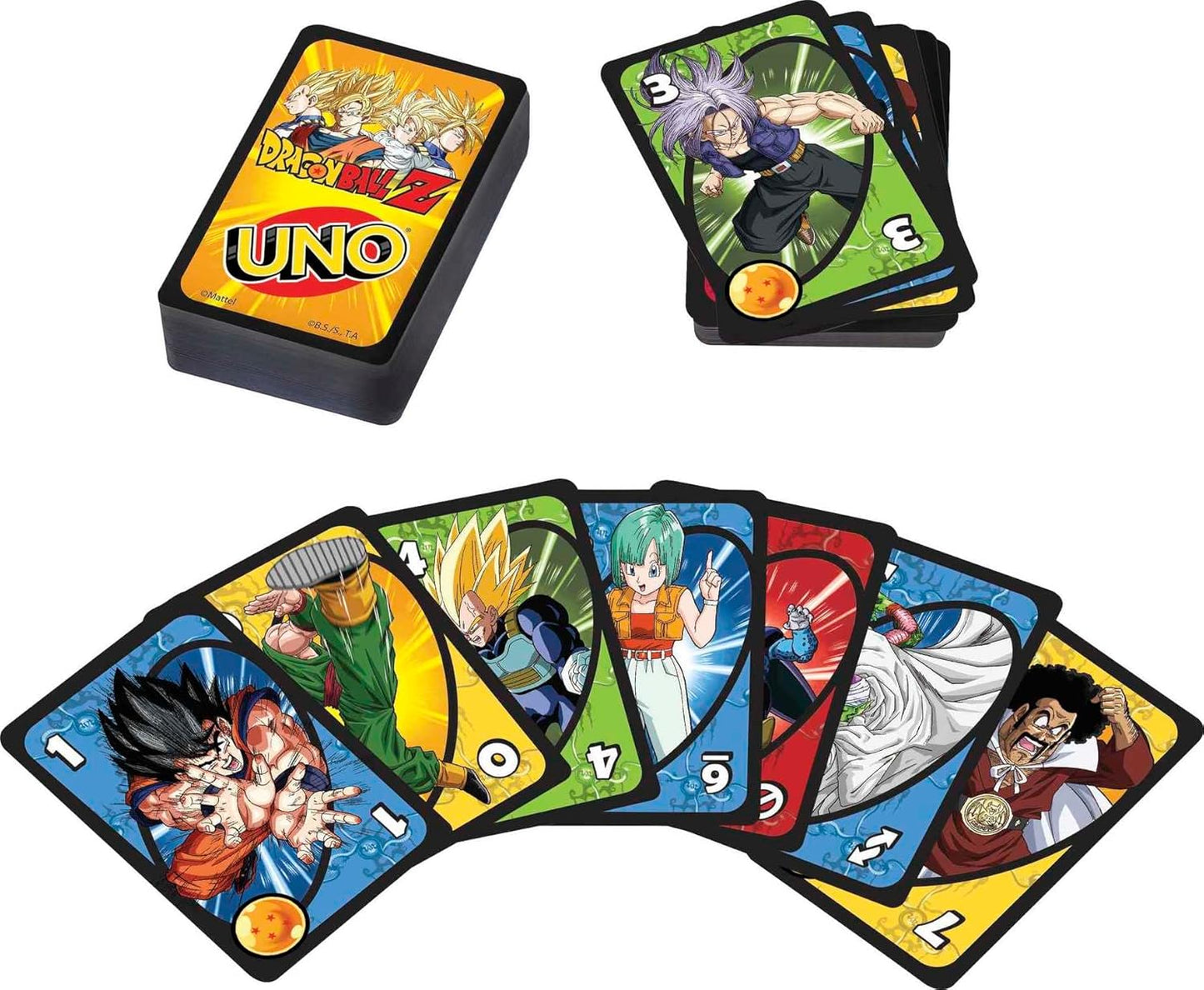 Mattel UNO Dragon Ball Z Card Game A" TV Show-Themed Deck & Special Rule for 2-10 Players – 2