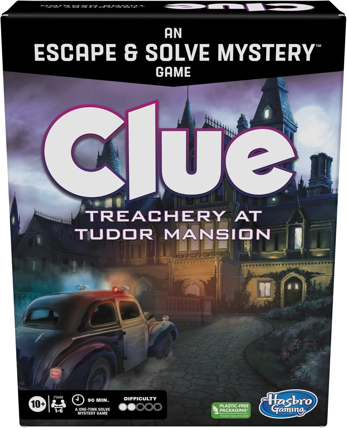 Hasbro Gaming Clue Board Game: Treachery at Tudor Mansion A" Escape Room Murder Mystery Game Ages 10+ – 10