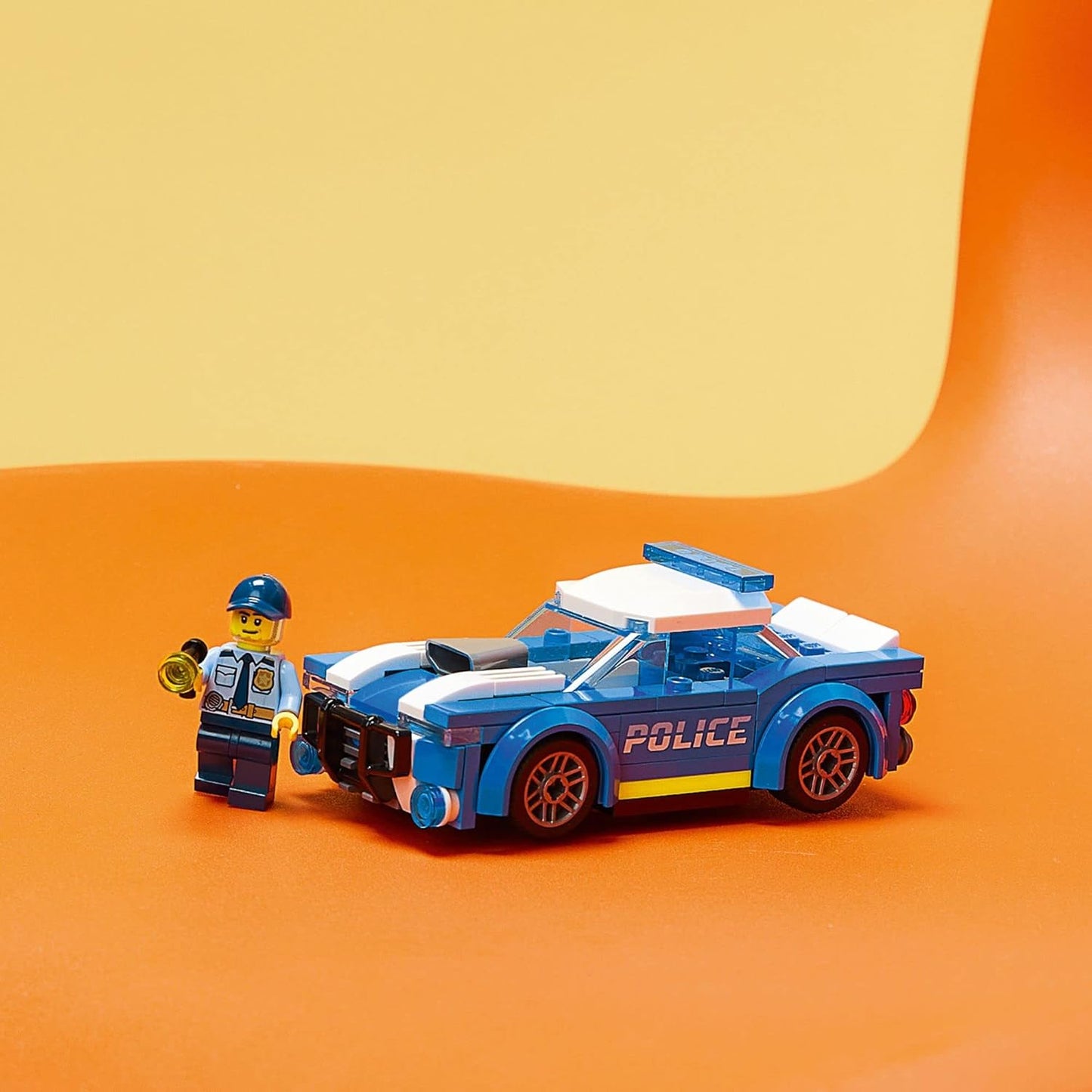LEGO City Police Car Toy 60312 for Kids 5 Plus Years Old with Officer Minifigure Small Gift Idea Adventures Series Car Chase Building Set – 60312