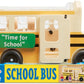 Melissa & Doug Wooden School Bus Toy Set A" Classic Pretend Play with 7 Figures – 7